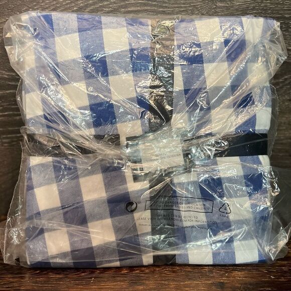 Bath & Body Works Blue and White Gingham Flannel Pajama in Size 10R. NWT! - Picture 10 of 11